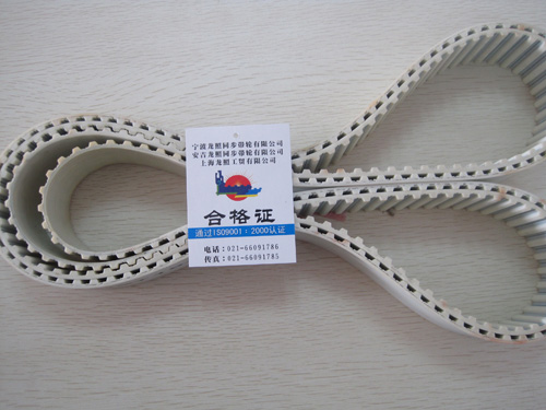 白色PU同步带